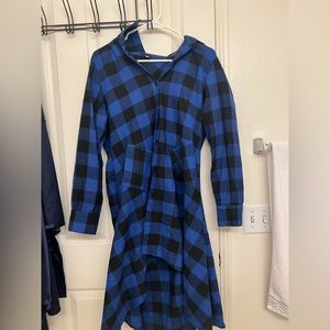 Plaid dress with pockets